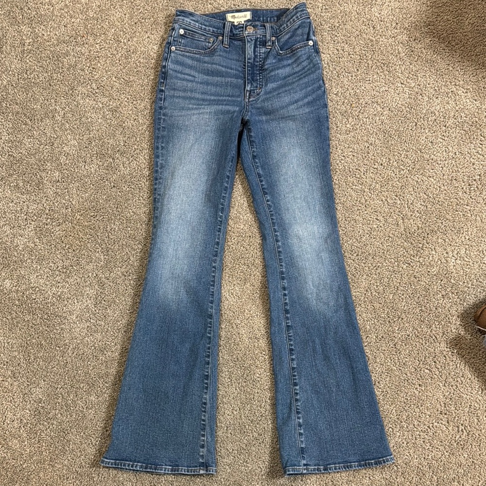 Madewell Women's Skinny Flare Blue Jeans